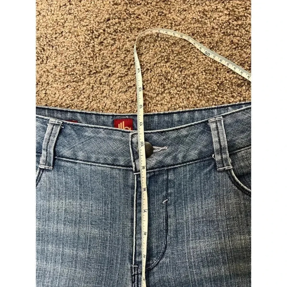 Vintage Sasson Blue Jean 70s 80s Womens Size 12 Distressed Split Hem Medium Wash - Picture 5 of 10